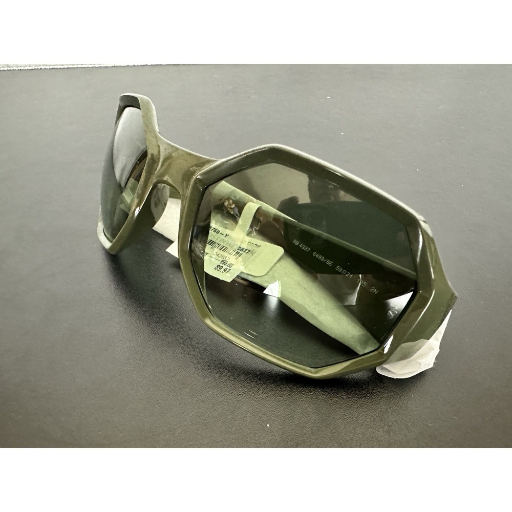 Ray Ban RB4337 6489/8E Sunglasses Green Frame Gradient Lens 59mm NWT - Picture 5 of 13